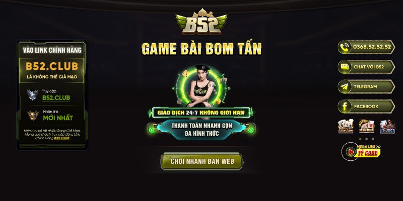 Cổng game bài trực tuyến B52 Club cực chất